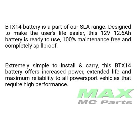 BS BATTERI *SLA* BTX14-BS YTX14-BS