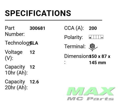 BS BATTERI *SLA* BTX14-BS YTX14-BS