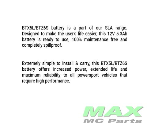 BS BATTERI *SLA* BTZ6S(V) / YTZ6S(V)