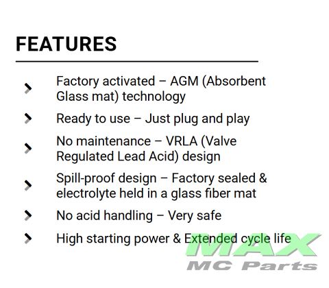 BS BATTERI *SLA* BTX14AHL-BS YTX14AHL-BS