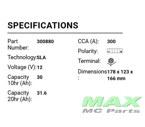 BS BATTERI *SLA* DIN 53030  BMW