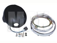 Lygtehus universal 7 BLACK M/KRANSE