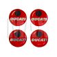 Logo  4 Stk  DUCATI 27 MM