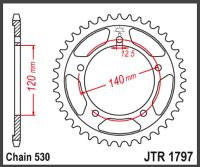 JT Bagkædehjul  JTR1797.41 GSX1400 01-09