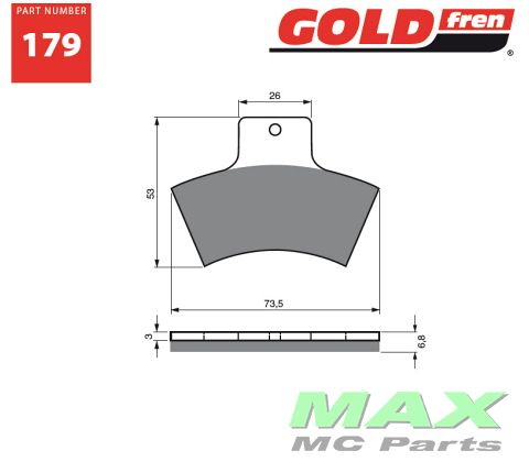 Gold-Fren Bremseklodser