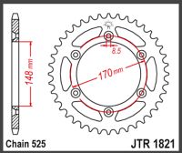 JT Bagkædehjul - JTR1821.47