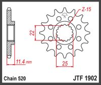 JT Fortandhjul - JTF1902.15 KTM