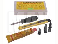 Lappe-grej til slangeløs dæk KOMPLET SÆT