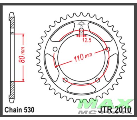 JT Bagkædehjul - JTR2010.42 TRIUMPH
