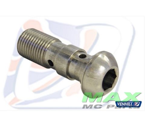 Banjo bolt M10x1MM STAINLESS DOBBELT