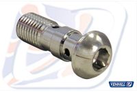 Banjo bolt M10x1,25 CHROM DOBBELT