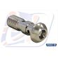 Banjo bolt M10x1,25 CHROM DOBBELT
