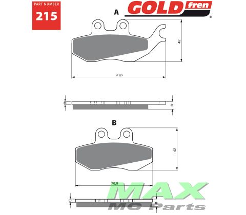 Gold-Fren Bremseklodser