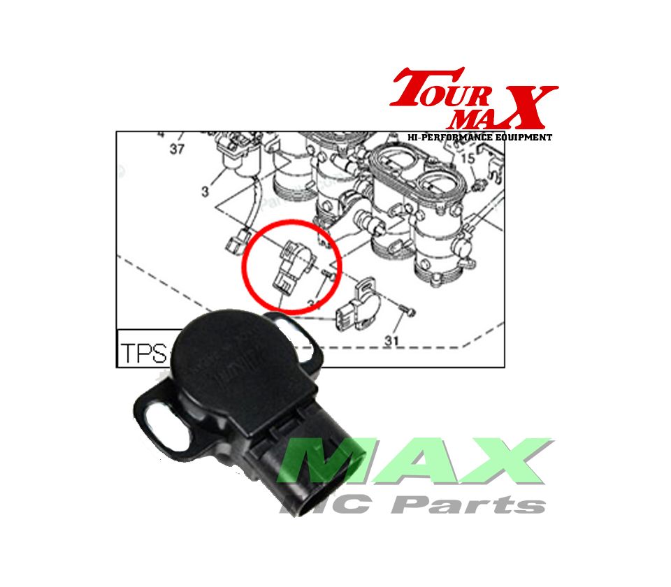 Capteur TPS De Position De Papillon Type OEM MIKUNI Pour YAMAHA FZS 600 S Fazer De 2000 à 2001