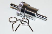 Benzinfilter  chrom/metal ø6mm