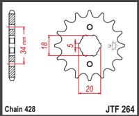 JT Fortandhjul - JTF264.16