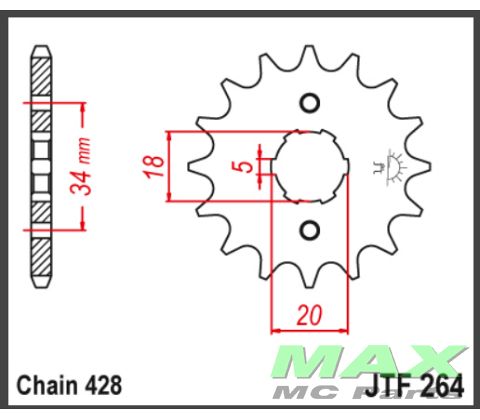 JT Fortandhjul - JTF264.16