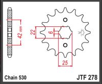JT Fortandhjul - JTF278.17 CB350F CB400F