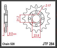 JT Forkædehjul - JTF284.13 CR250 CRF450R