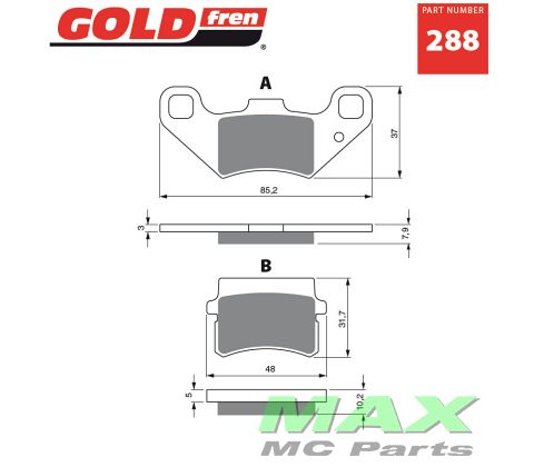 Gold-Fren Bremseklodser