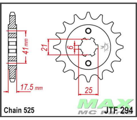JT Fortandhjul - JTF294.15 CBR400 VFR400