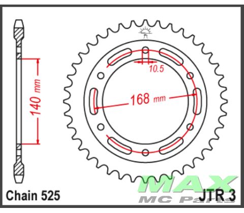 JT Bagkædehjul - JTR3.41 BMW
