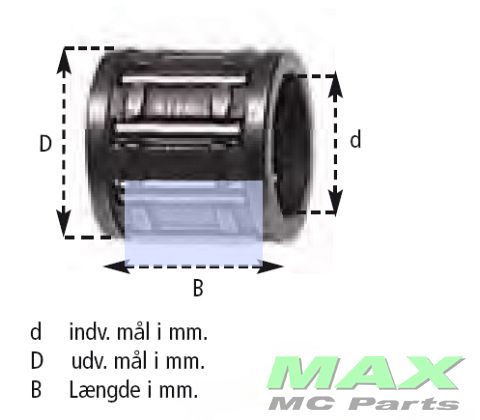 Nåleleje 10x14x12,5mm, Japansk