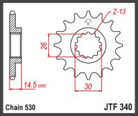 JT Fortandhjul - JTF340.18 *USE:1340/18T