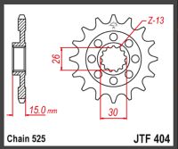 JT Fortandhjul - JTF404.17 BMW S1000RR 
