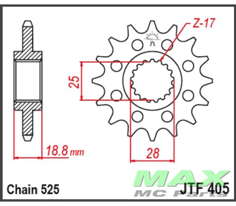 JT Fortandhjul - JTF405.19 BMW 19->