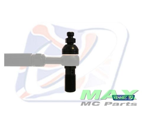 Banjo bolt M10x1,00 BLACK DOBBELT BLEED