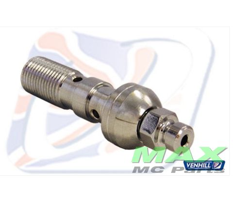 Banjo bolt M10x1,00 CHROM DOBBELT BLEED