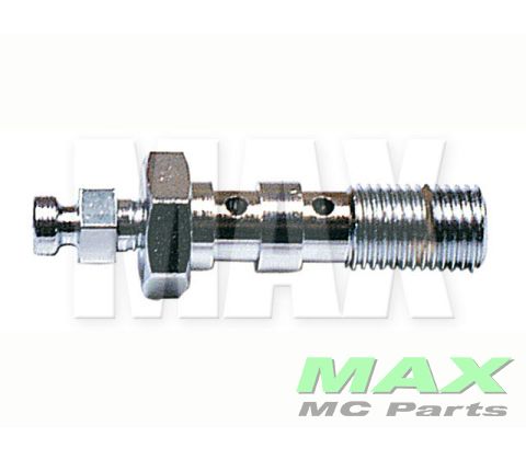 Banjo bolt 3/8 UNF CHROM DOBBELT BLEED