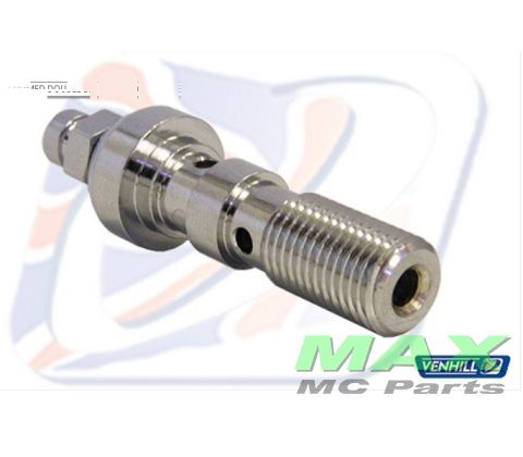 Banjo bolt 3/8 UNF CHROM DOBBELT BLEED