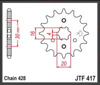 JT Fortandhjul - JTF417.15 BN125 ELIMINA