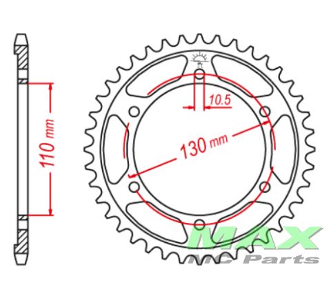 JT Bagkædehjul - JTR479.39 GPZ600 GPX600