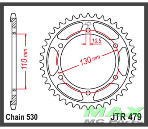 JT Bagkædehjul - JTR479.45