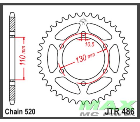 JT Bagkædehjul - JTR486.46 KLE300 VERSYS