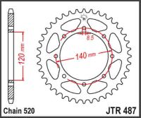JT Bagkædehjul - JTR487.37 W800 19->