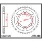 JT Bagkædehjul - JTR498.45 GSXR600 97