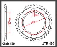 JT Bagkædehjul - JTR499.42 VN800 CLASSIC