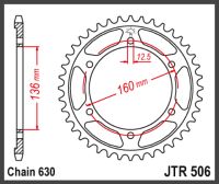 JT Bagkædehjul - JTR506.40