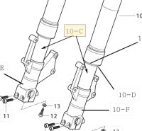 FORK,PIPE GT650 GT650i GT250 GT250i