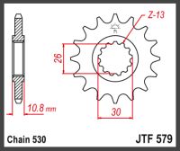 JT Fortandhjul - JTF579.15 YAMA RD500LC 