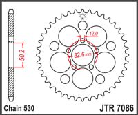 JT Bagkædehjul - JTR7086.48