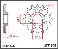 JT Fortandhjul - JTF709.16