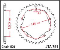 JT Bagkædehjul - JTR751.42 DUCATI ALU