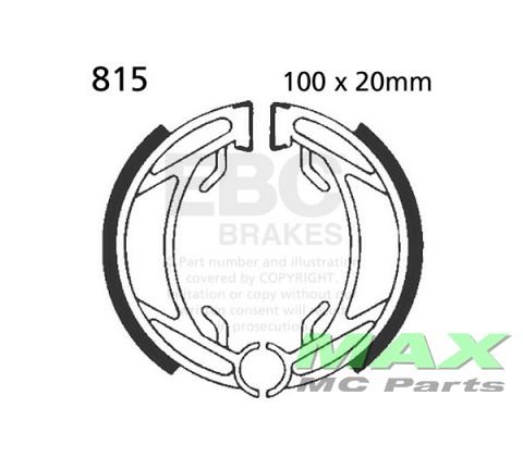EBC brake shoe set REAR 815 KTM SX60