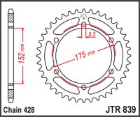 JT Bagkædehjul - JTR839.53