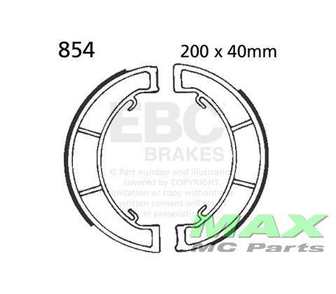 EBC brake shoe set 854